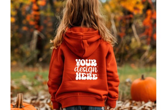 Autumn Fall Baby Hoodie Mockup for Graphics and Baby Amp