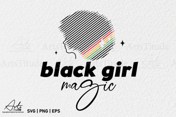 Black Girl Magic SVG for Local Business Branding