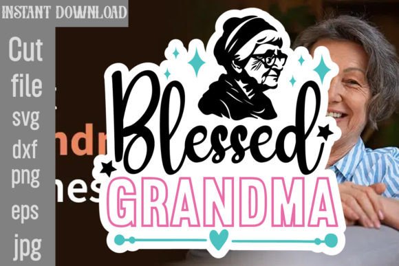 Blessed Grandma SVG Cut File for Crafts and Graphics