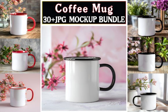 Coffee Mug Mockups Bundle 04 for Graphics and Mugs Amp
