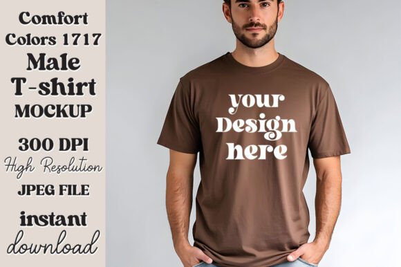Comfort Colors 1717 Espresso Mockup 34: A Graphic Design Asset for Product Mockups