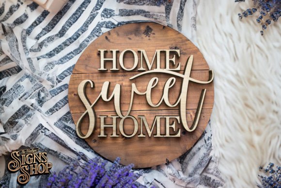 Home Sweet Home SVG Farmhouse Sign for Crafts and Graphics