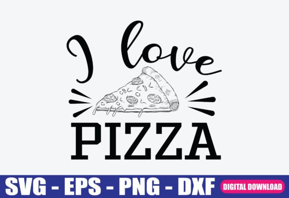 I Love Pizza SVG for Crafts and Graphics
