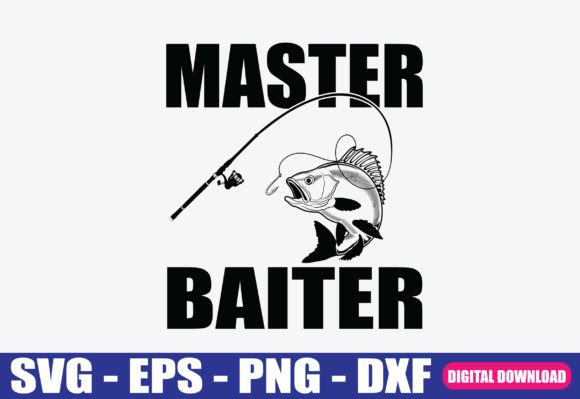 Master Baiter Fishing SVG for Modern Graphics and Crafts