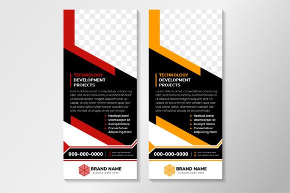 Technoloy Development Vertical Banner Graphics for Local Branding