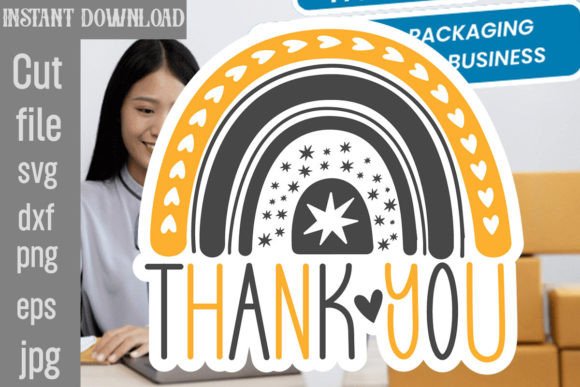 Thank You SVG Cut File for Crafts and Graphics