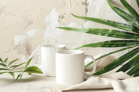 Tropical Summer Mugs Mockup Graphics for Mugs Amp