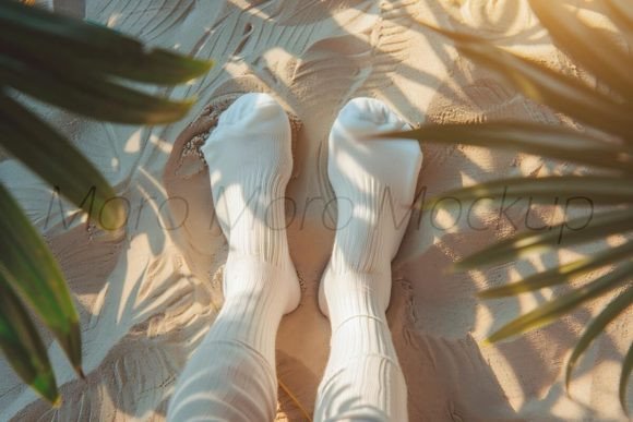 Tropical Summer Socks Mockup Review