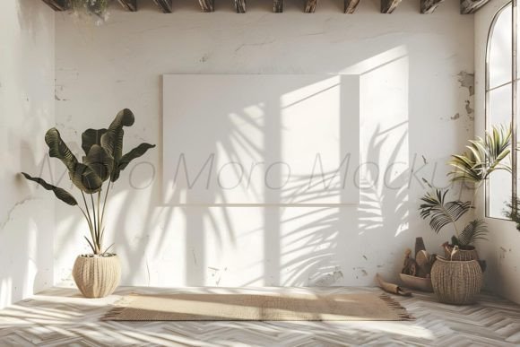 Tropical Summer Wall Art Mockup for Canvas Amp Graphics