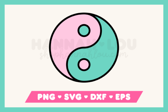 Yin Yang Graphics for Crafts and Branding